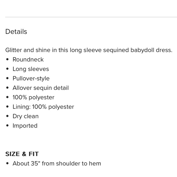 NWT EN SAISON SEQUENCE LACE VINTAGE MIDI BABY DOLL LONG SLEEVE DRESS - Picture 5 of 5